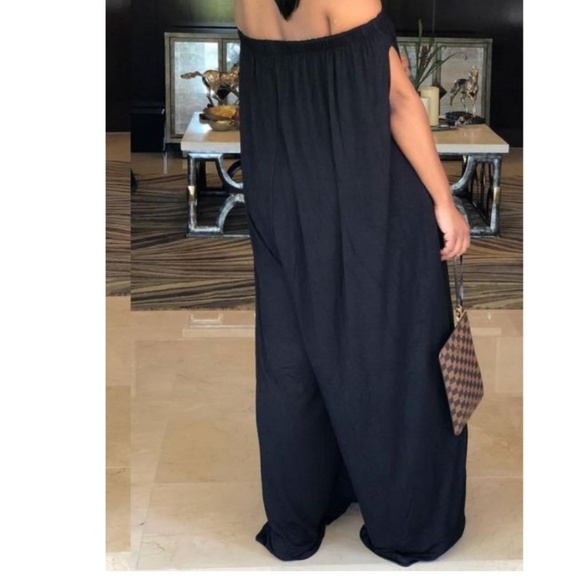 Off the shoulder oversize jumpsuit - Picture 2 of 3